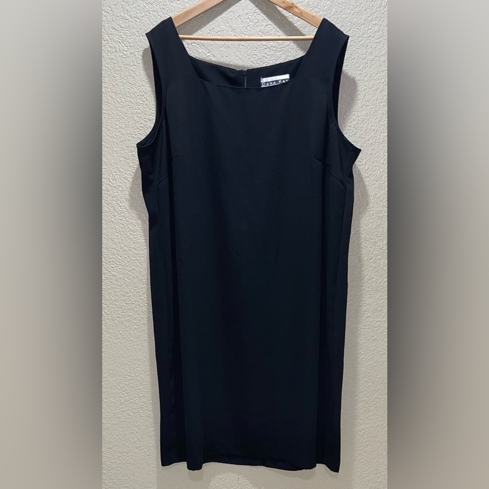 Dana Kay Classic Black Sleeveless Midi Dress